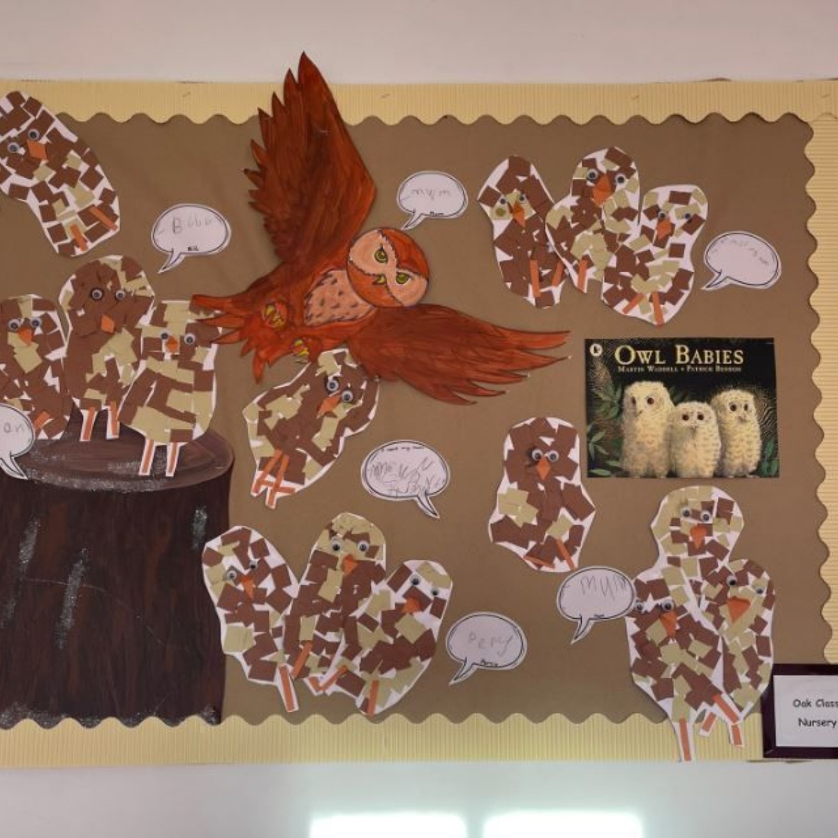 Owl babies art cheap